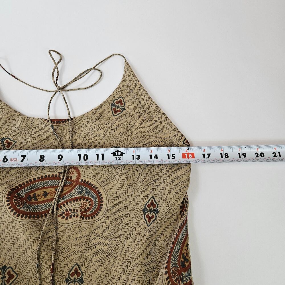 Y2k Silk Ralph Lauren Maxi Dress Halter Fairycore Boho - Size Small - Picture 7 of 8